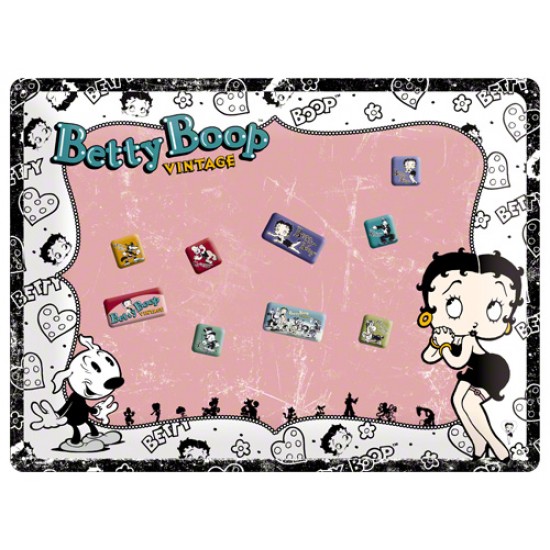 Placa metalica - Betty Boop- Remember- 30x40 cm