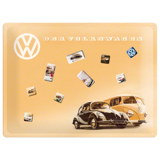 Placa metalica - Volkswagen - Remember - 30x40 cm