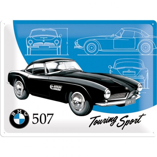 Placa metalica - BMW - 507 Touring Sport - 30x40 cm