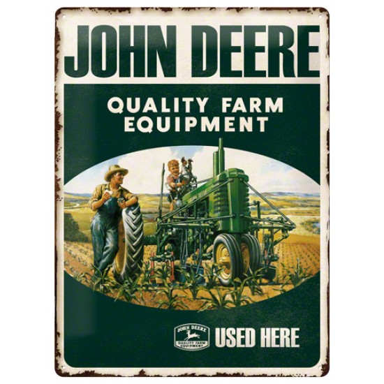 Placa metalica - John Deere Exclusive L - 30x40 cm