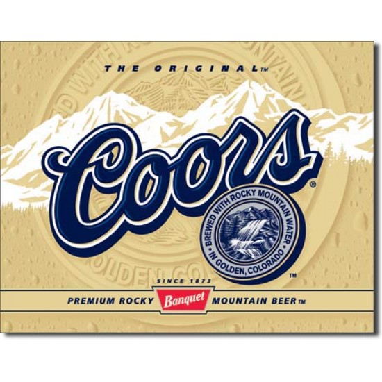 Placa metalica - Coors Beer - 30x40 cm