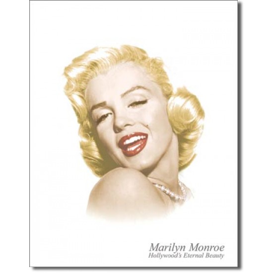 Placa metalica - Marilyn Monroe - Eternal Beauty - 30x40 cm