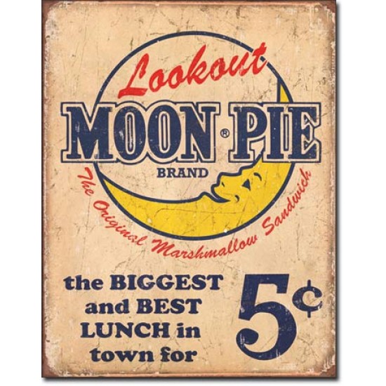 Placa metalica - Moon Pie - Best Lunch - 30x40 cm