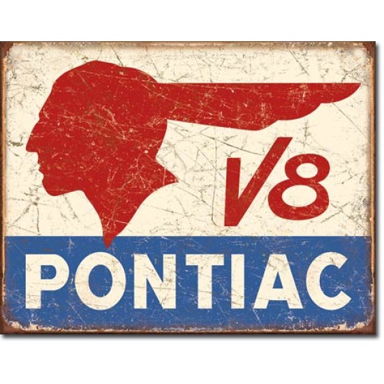 Placa metalica - Pontiac - 30x40 cm