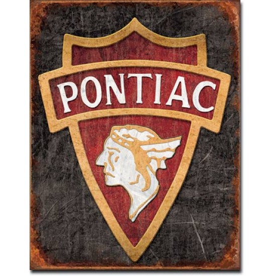 Placa metalica - Pontiac Logo - 30x40 cm