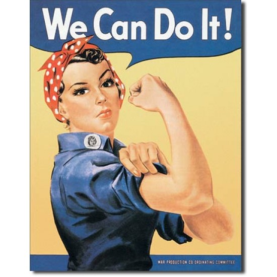 Placa metalica - We can do it ! - 30x40 cm