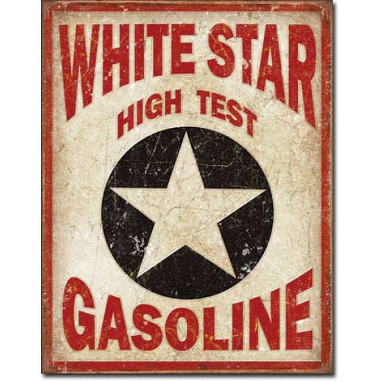 Placa metalica - White Star Gasoline - 30x40 cm