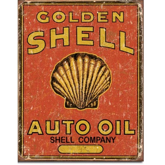 Placa metalica - Shell Auto Oil - 30x40 cm