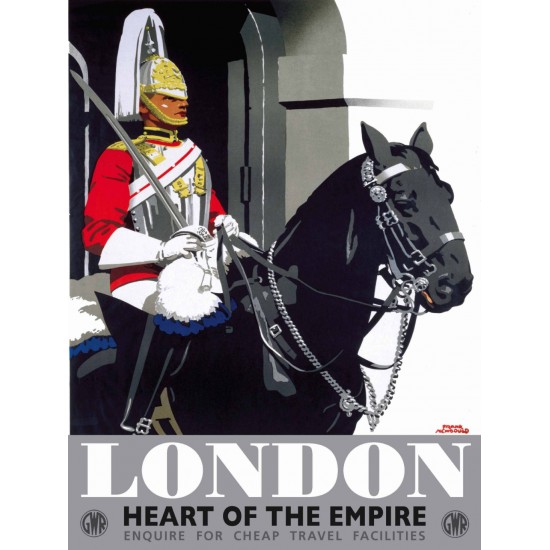 Placa metalica - London "Heart of the Empire" - 30x40 cm