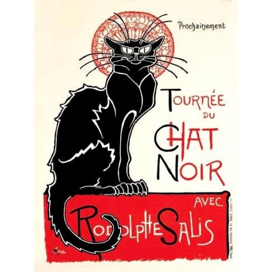 Placa metalica - Tournee Du Chat Noir - 30x40 cm