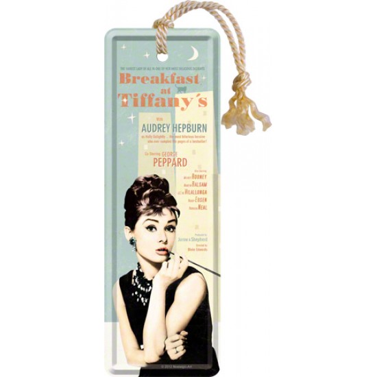 Semn de carte - Audrey Hepburn Breakfast Blue