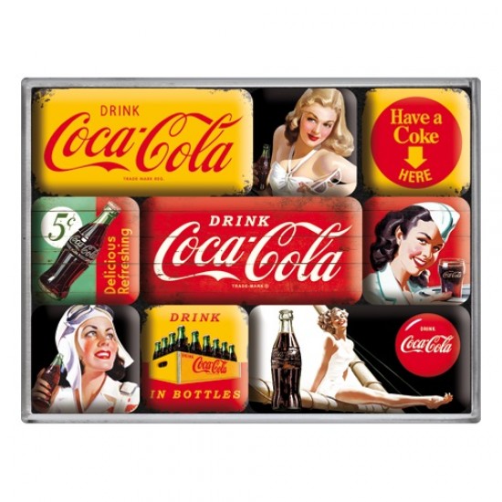 Set magneti - Coca-Cola - Yellow