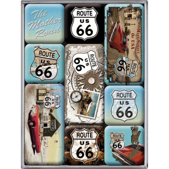 Set magneti - Route 66 - Blue