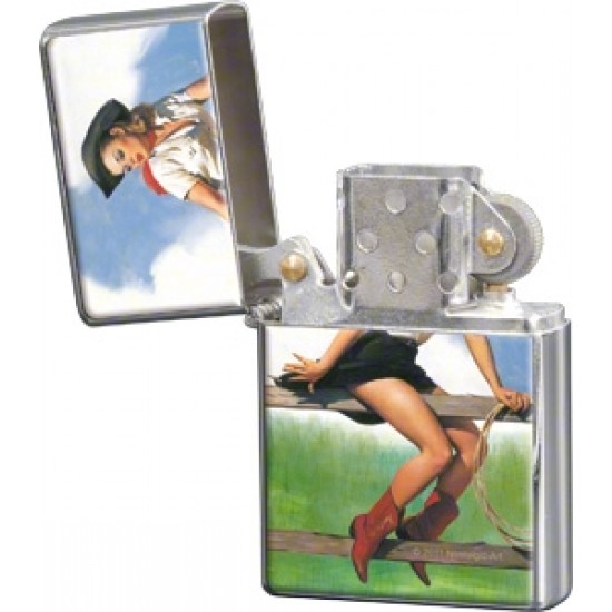 Bricheta metalica - Pin Up Cowgirl