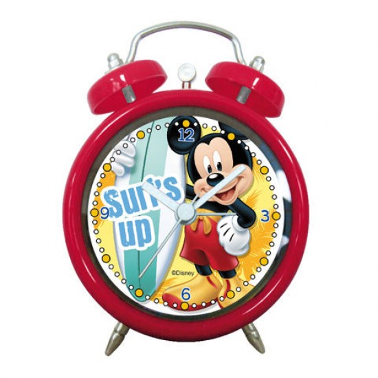 Ceas desteptator Mickey Mouse - rosu