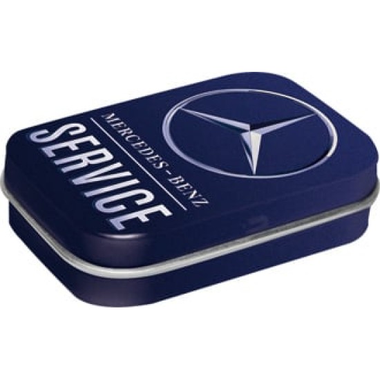 Cutie metalica de buzunar Mercedes Benz Service Blue