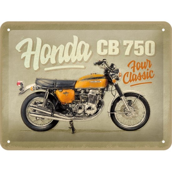 Placa metalica 15x20 Honda MC - CB750 Four