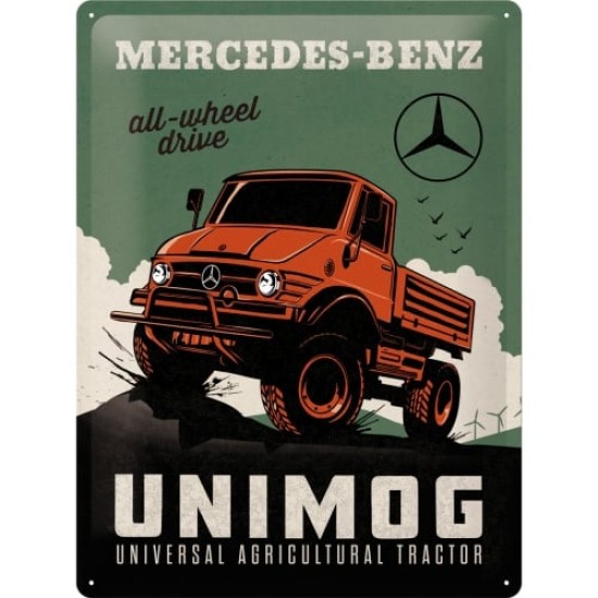 Placa metalica 30X40 Daimler Truck - Unimog