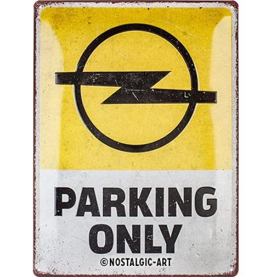 Placa metalica Opel - Parking Only 30x40cm