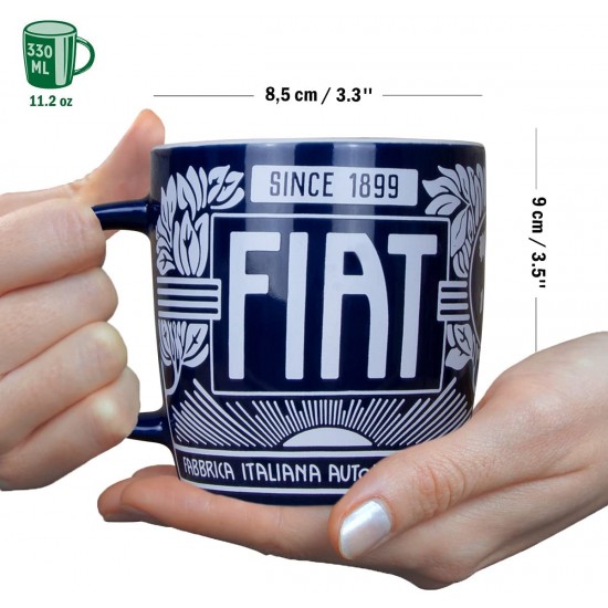 Cana ceramica Fiat - Since 1899 Logo Blue