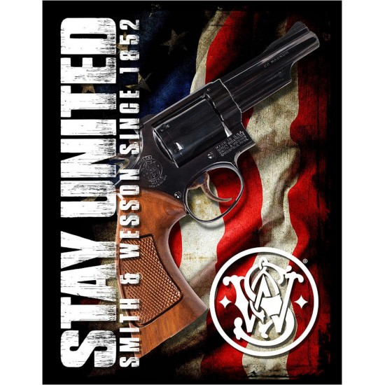 Placa metalica S & W - Stay United 30x40 cm