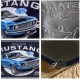 Placa metalica Ford Mustang Blue Retro 30x40cm