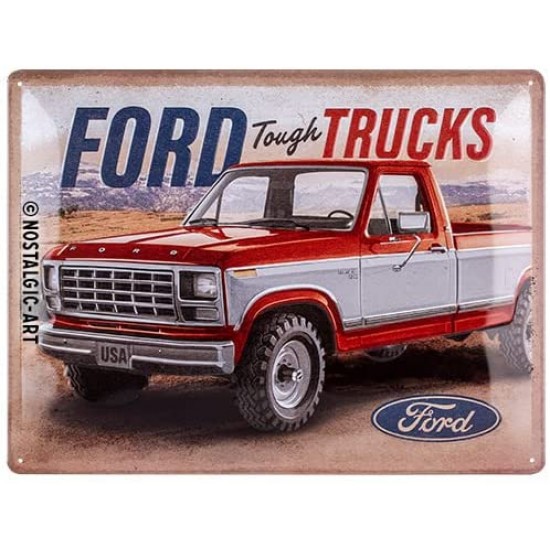 Placa metalica Ford F250 Ranger Retro 30x40cm