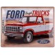 Placa metalica Ford F250 Ranger Retro 30x40cm