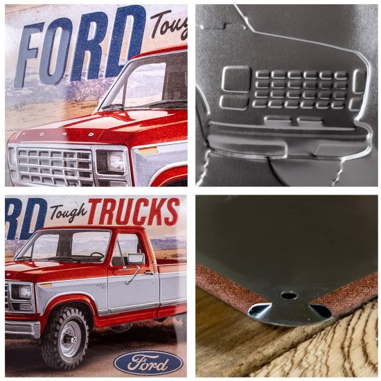 Placa metalica Ford F250 Ranger Retro 30x40cm