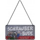 Placa metalica cu snur MOTOmania - Schrauberbude 10x20cm