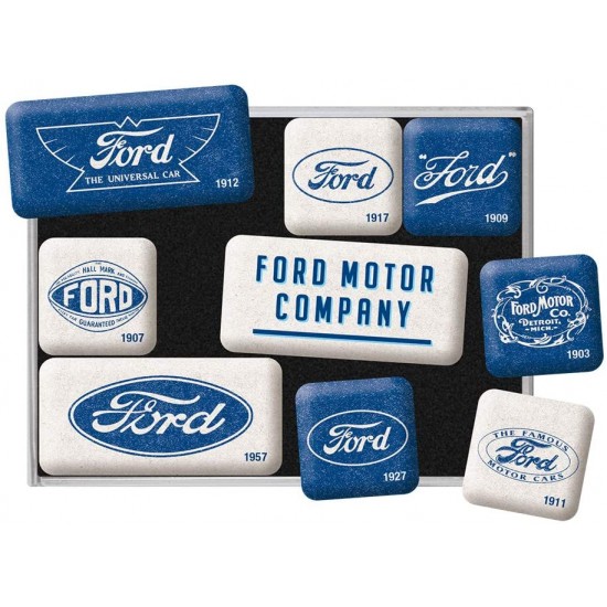 Set 9 magneti Ford - Logo Evolution