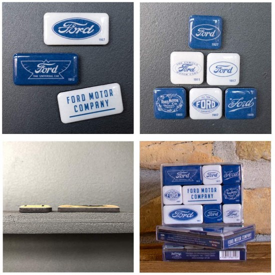 Set 9 magneti Ford - Logo Evolution