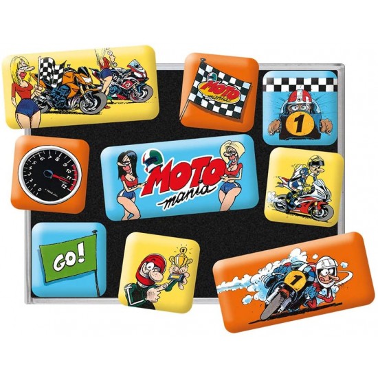 Set 9 magneti MOTOmania Motorcycle Drivers