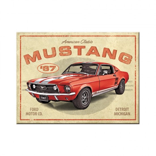 Magnet Ford Mustang GT 1967 Red