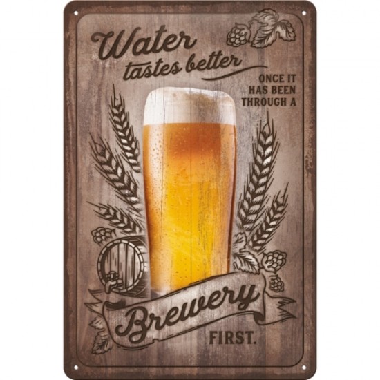 Placa decor Water Tastes Better 20x30cm