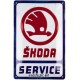 Placa metalica Skoda - Service 20x30cm