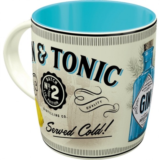 Cana ceramica Gin & Tonic Served Cold 330ml