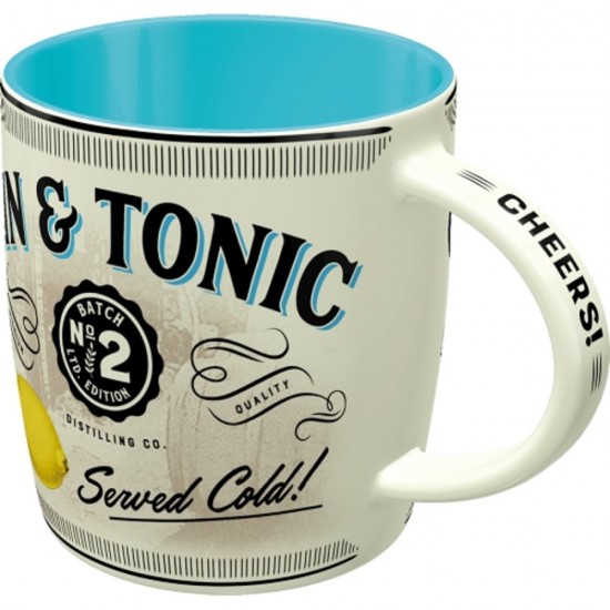 Cana ceramica Gin & Tonic Served Cold 330ml