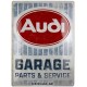 Placa metalica AUDI - Garage 30X40cm