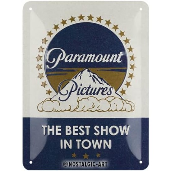 Placa metalica 15X20 Paramount - Classic Logo