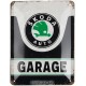 Placa metalica Skoda - Garage 15x20cm