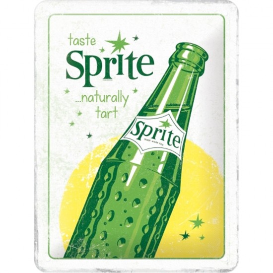 Placa metalica 15x20 Sprite - Bottle