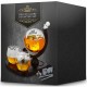 Set decantor whisky Glob Pamantesc Deluxe