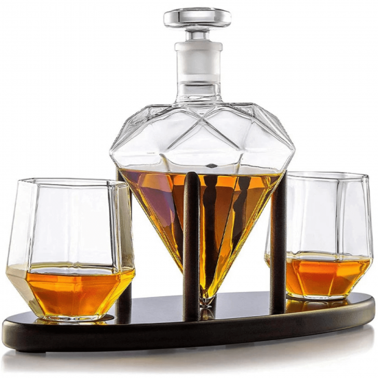 Set decantor whisky diamant Deluxe