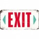 Placa metalica cu snur - EXIT - 10x20 cm