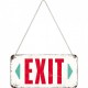 Placa metalica cu snur - EXIT - 10x20 cm