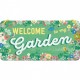 Placa metalica cu snur - Garden - 10x20 cm