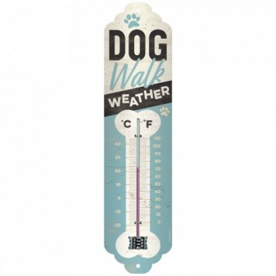 Termometru metalic - Dog Walking Weather