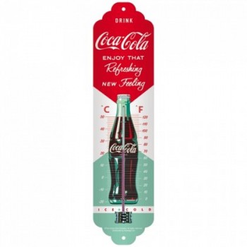 Termometru metalic - Coca Cola Dinner Bottle